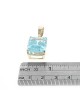20.00CT Aquamarine and Diamond Accent Enhancer Pendant